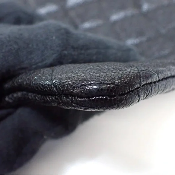 Boy Chanel Black Quilted Caviar Leather Clutch - Picture 7 of 12
